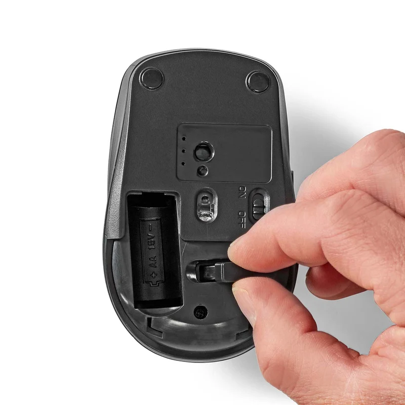 Muis en Toetsenbord - Set Draadloos - Muis- en toetsenbordverbinding: USB - 800 / 1200 / 1600 dpi