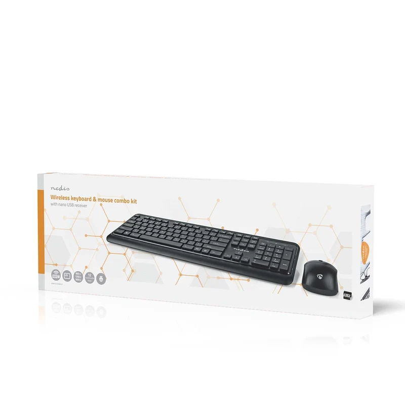 Muis en Toetsenbord - Set Draadloos - Muis- en toetsenbordverbinding: USB - 800 / 1200 / 1600 dpi