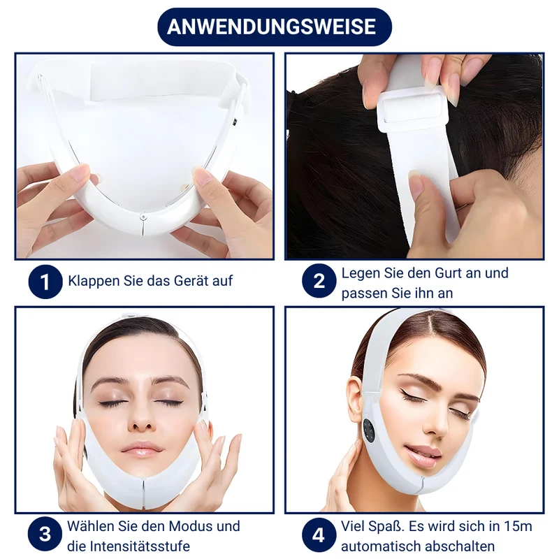 Ansigtsmassageapparat til opstramning mod dobbeltkin