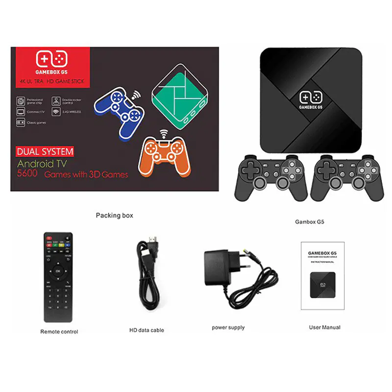 G5 Retro Spilkonsol – Over 38.000 Spil