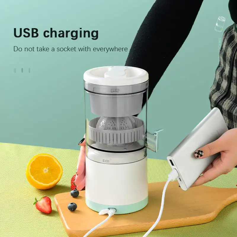 Bærbar Elektrisk Saftpresser og Blender