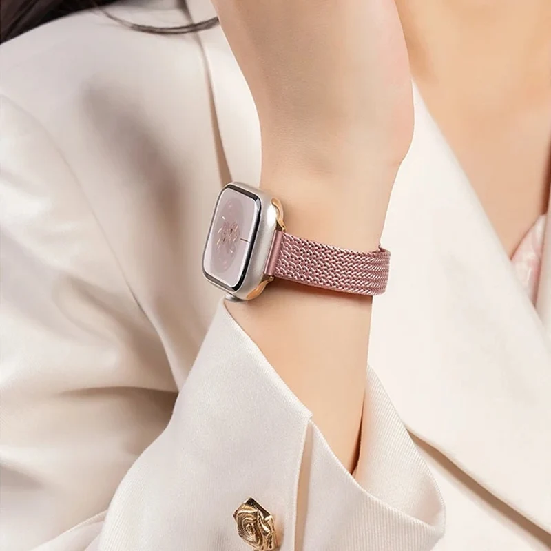 Ultra-tyndt armbånd i rustfrit stål til Apple Watch for elegant brug
