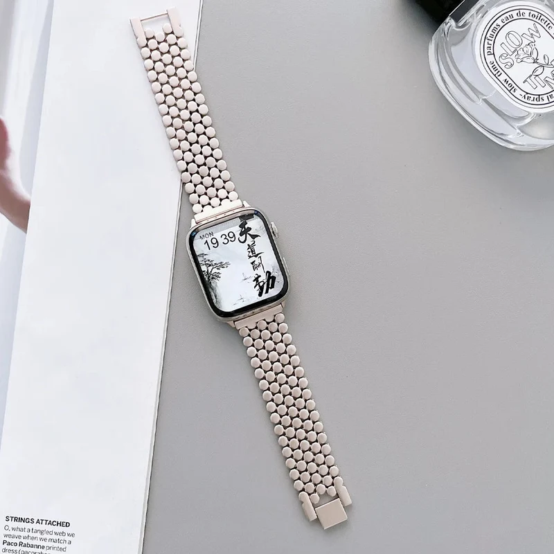 Elegant rustfrit stålrem til Apple Watch til hverdag og fest
