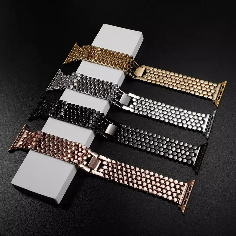 Elegant rustfrit stålrem til Apple Watch til hverdag og fest