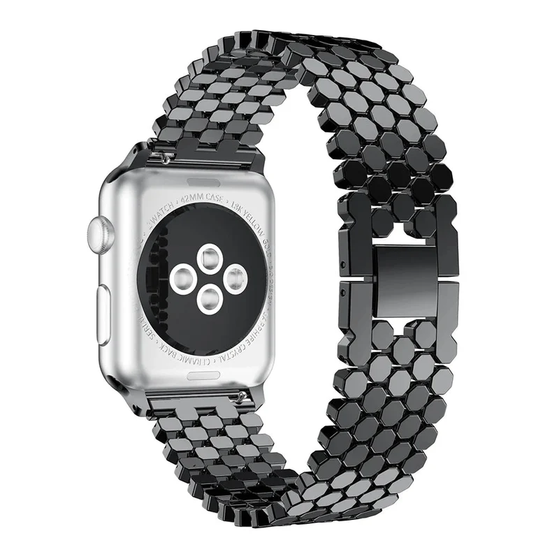 Elegant rustfrit stålrem til Apple Watch til hverdag og fest