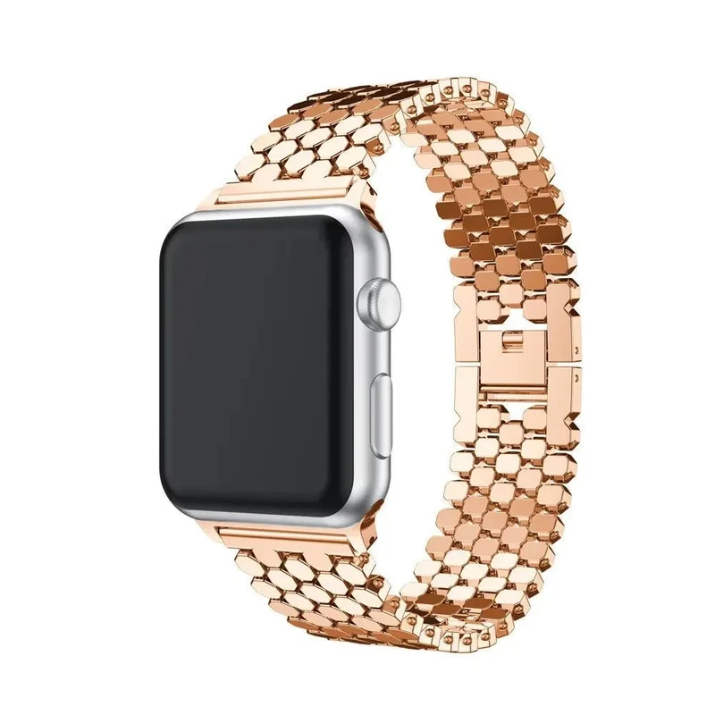 Elegant rustfrit stålrem til Apple Watch til hverdag og fest