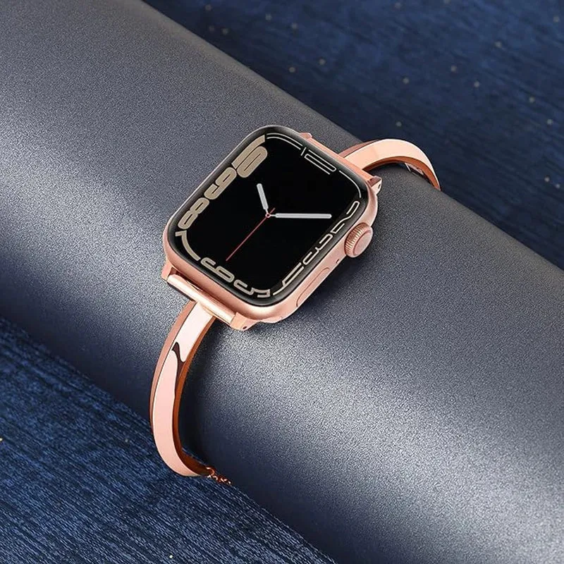 Elegante rustfrit stål armbånd til Apple Watch til daglig brug