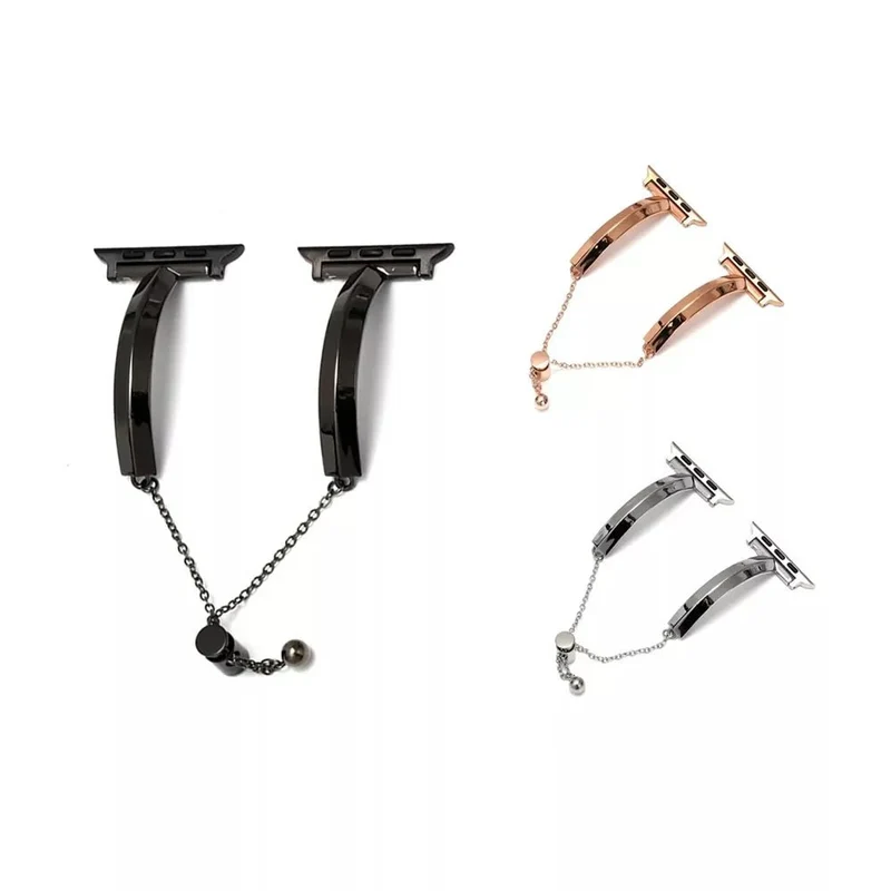 Elegante rustfrit stål armbånd til Apple Watch til daglig brug