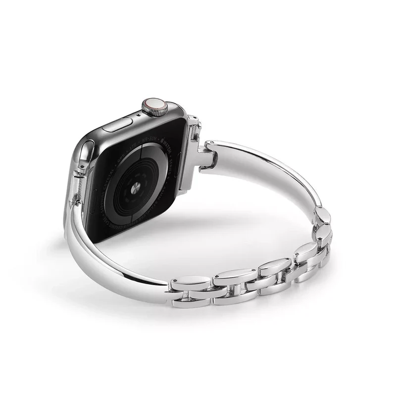 Elegant rustfrit stålarmbånd til Apple Watch til hverdag og fest