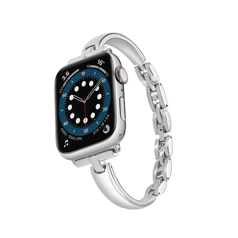 Elegant rustfrit stålarmbånd til Apple Watch til hverdag og fest