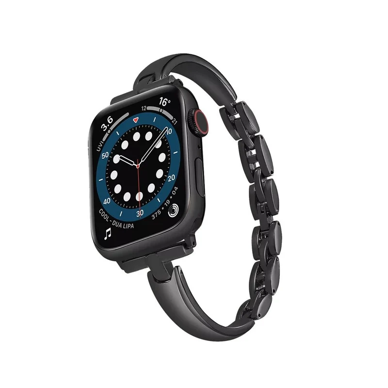 Elegant rustfrit stålarmbånd til Apple Watch til hverdag og fest