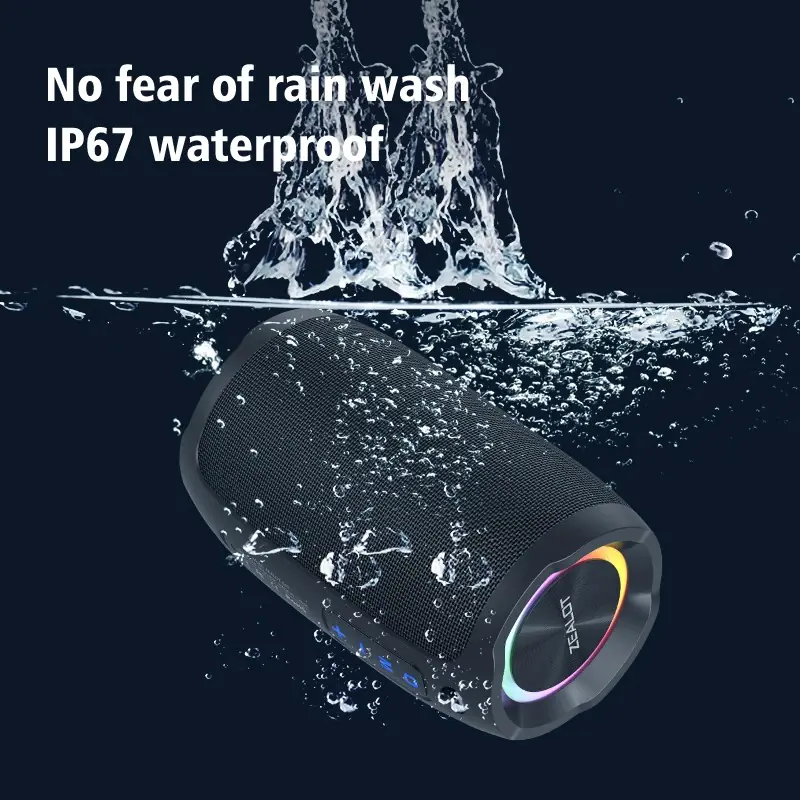 Zealot S49 Bluetooth Højttaler – 360° Lyd, 20W Effekt