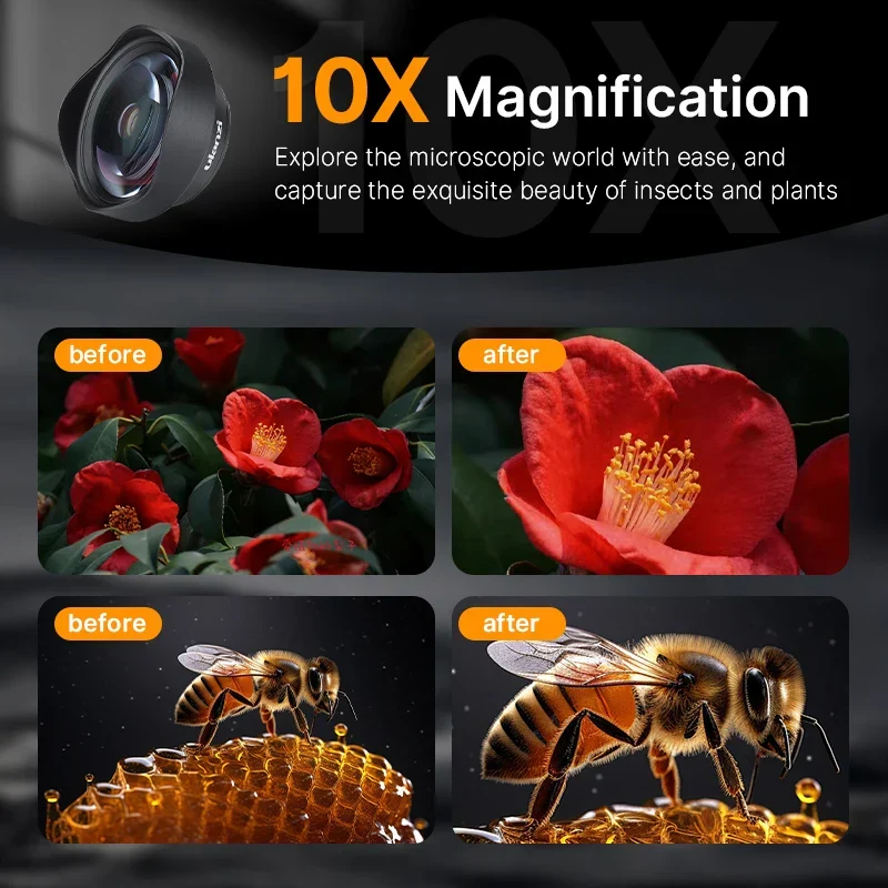 Ulanzi 75mm Makro Linse til Smartphones – Nærbillede Clip-On Kamera Linse