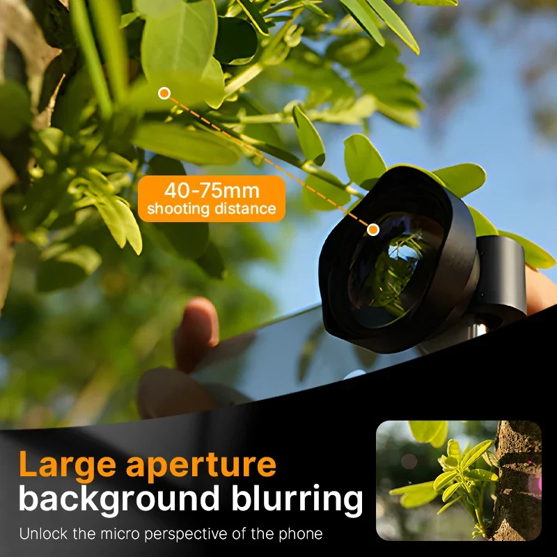 Ulanzi 75mm Makro Linse til Smartphones – Nærbillede Clip-On Kamera Linse