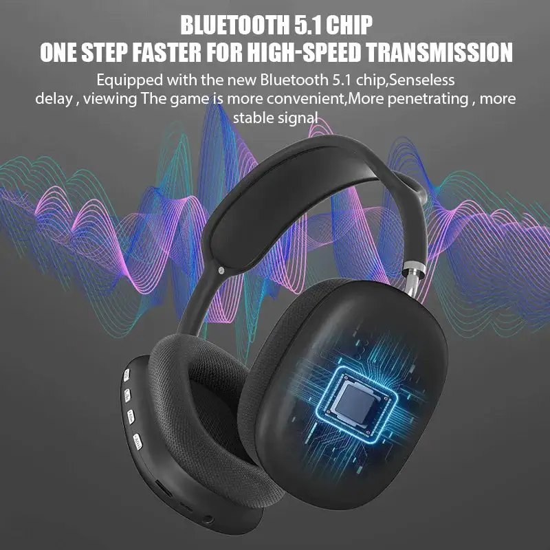 Trådløse Bluetooth Hovedtelefoner med Støjreduktion