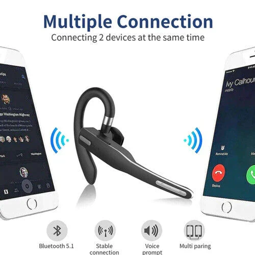 Trådløst Bluetooth headset med støjreduktion til klar kommunikation
