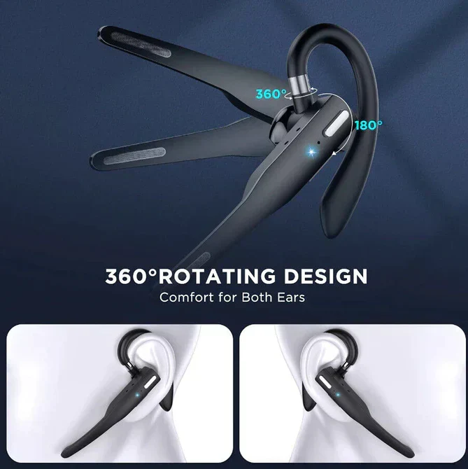 Trådløst Bluetooth headset med støjreduktion til klar kommunikation