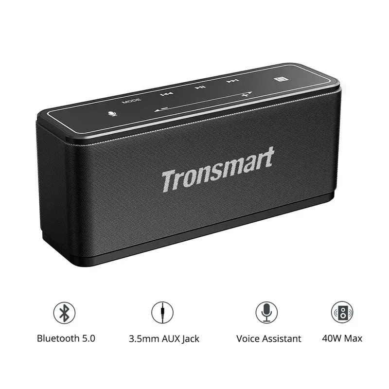 Bluetooth 5.0 TWS Bærbar Højttaler med 40W Udgivelse og Berøringskontrol