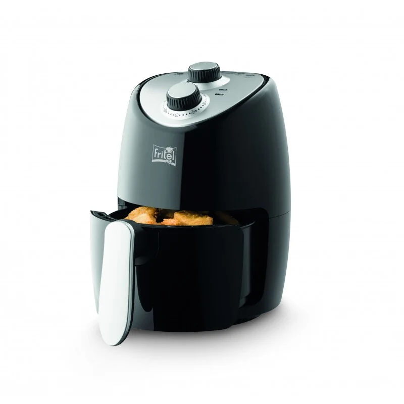 Fritel My SnackTastic 4202 Single Fristående 1000 W Varmluftsfritös Svart, Silver