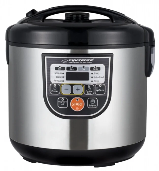Esperanza EKG011 multicooker 5 l 860 W Svart, Rostfritt stål