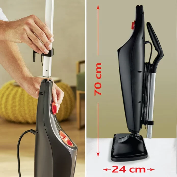 Vileda Steam XXL Plus Bärbar ångtvätt 0,4 l 1550 W Svart