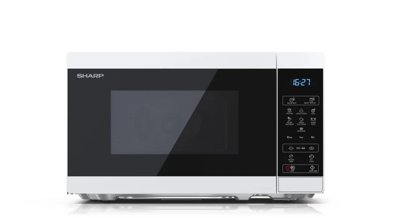 Sharp YC-MS02E-W mikrovågsugn Bänkdiskmaskin Enbart mikrovågsugn 20 l 800 W Svart, Vit