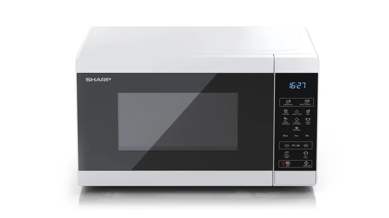 Sharp YC-MS02E-W mikrovågsugn Bänkdiskmaskin Enbart mikrovågsugn 20 l 800 W Svart, Vit