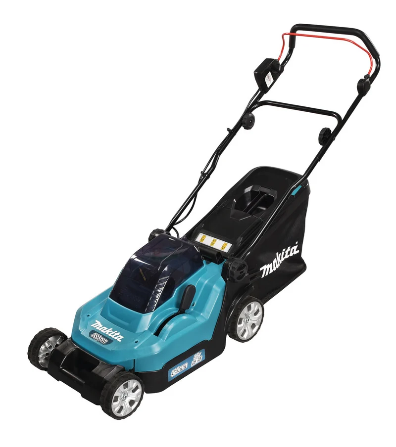 Makita DLM382PM2 gräsklippare Batteri Svart, Blå
