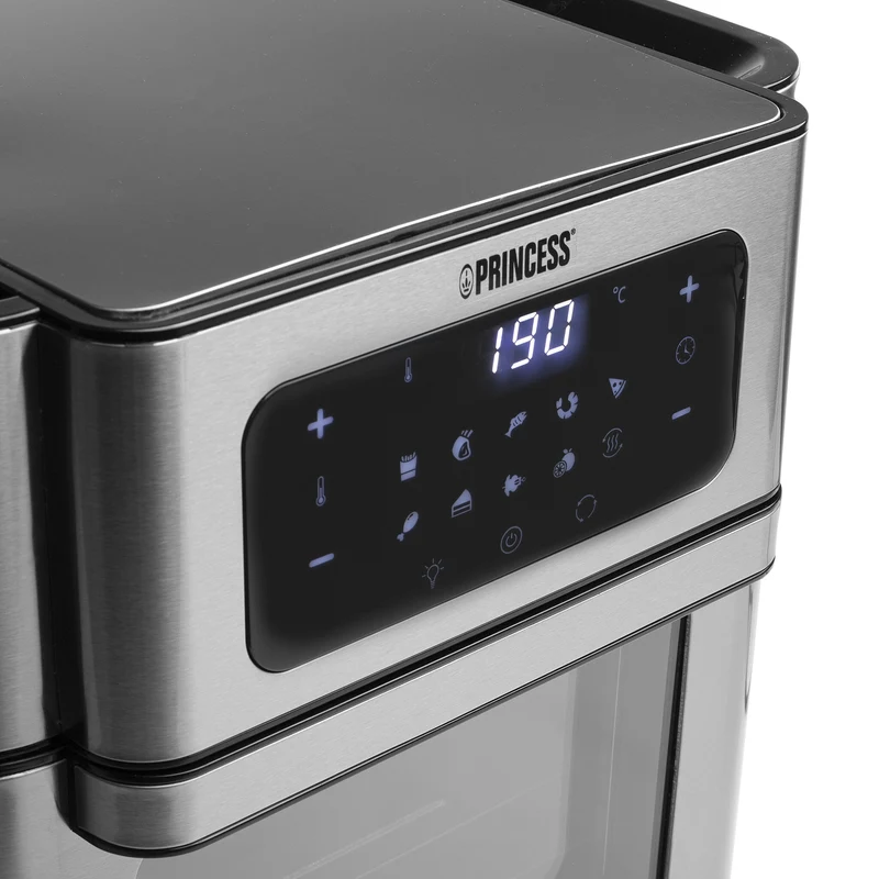 Princess 182065 Single 10 l Fristående 1500 W Varmluftsfritös Silver