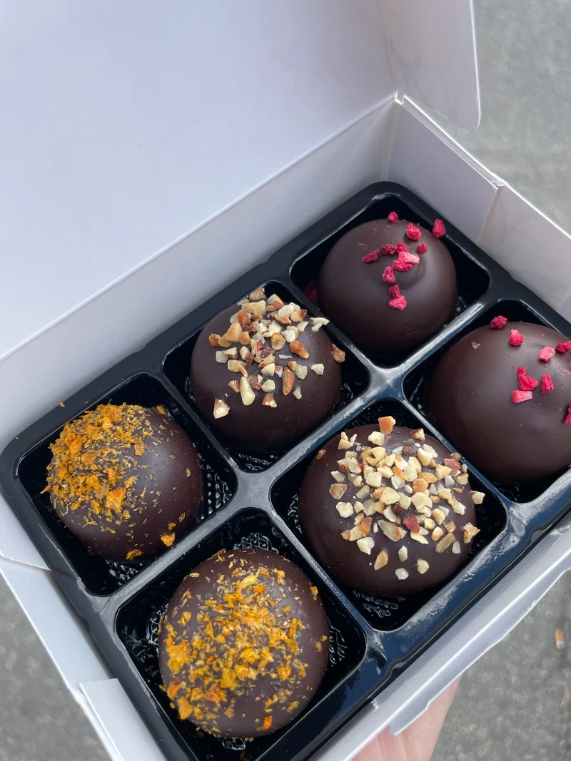 Chokoladetrøfler 6 stk.
