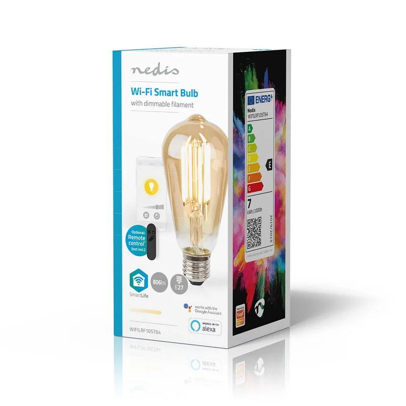 SmartLife LED Filamentlamp Wi-Fi - E27 - 806 lm