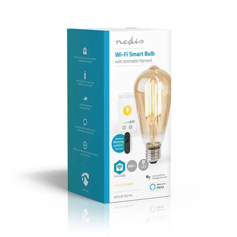 SmartLife LED Filamentlamp Wi-Fi - E27 - 806 lm