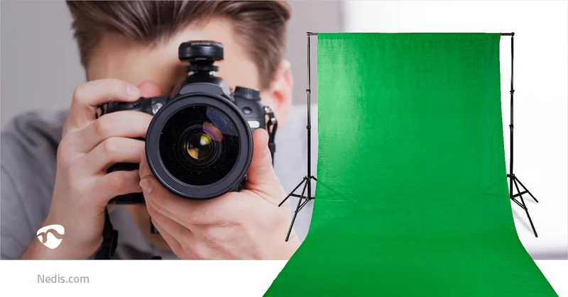 Set Achtergronddoeken voor Fotostudio 1,90 x 2,95m - Inclusief reistas - Zwart