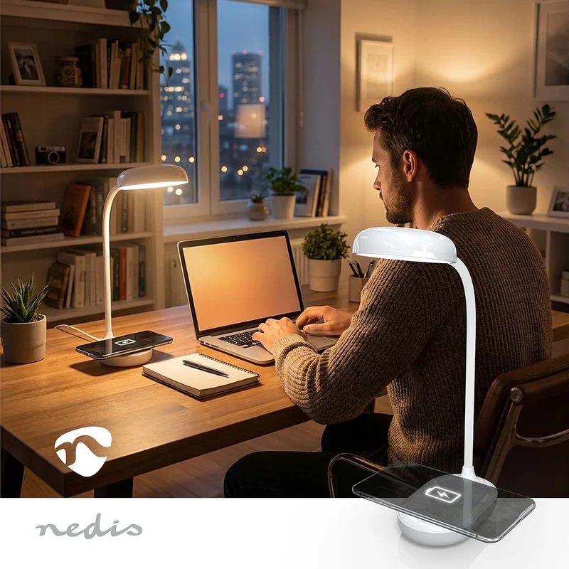 LED-Bureaulamp met Draadloze Lader Aanraakfunctie - LED - 3W