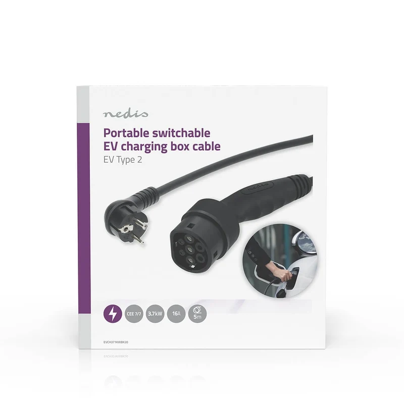 Draagbare oplader voor elektrische voertuigen AT-N05V3V3-F 3G1.5 - 1380 / 2300 / 3680W - 6.0 / 8.0 / 10.0 / 13.0 / 16.0A