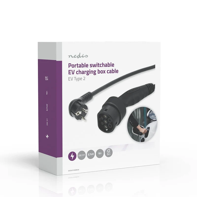 Draagbare oplader voor elektrische voertuigen AT-N05V3V3-F 3G1.5 - 1380 / 2300 / 3680W - 6.0 / 8.0 / 10.0 / 13.0 / 16.0A