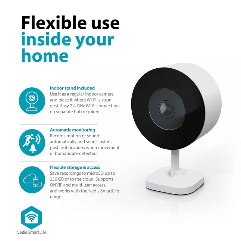 SmartLife raamcamera 3 MPixel - Nachtzicht: 10m