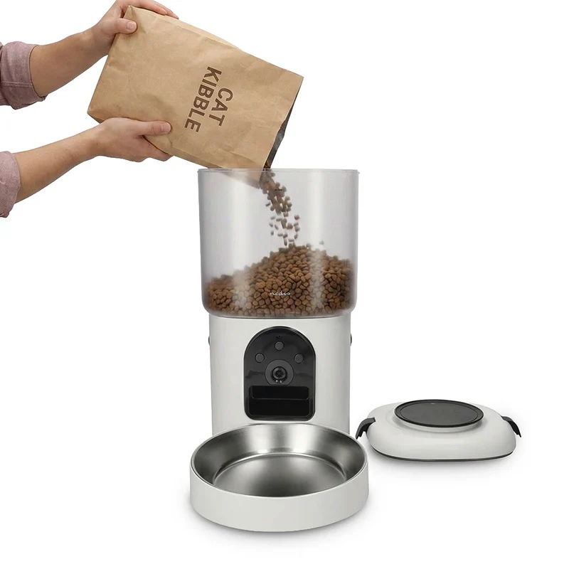 SmartLife Dierenvoeding Dispenser Automatische Voerbak Kat en Hond - Wi-Fi - 4.5l