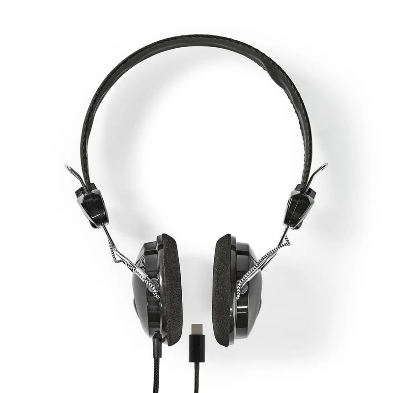 Bedrade On-ear Koptelefoon USB-C™ - Kabellengte: 1.10m - Zwart