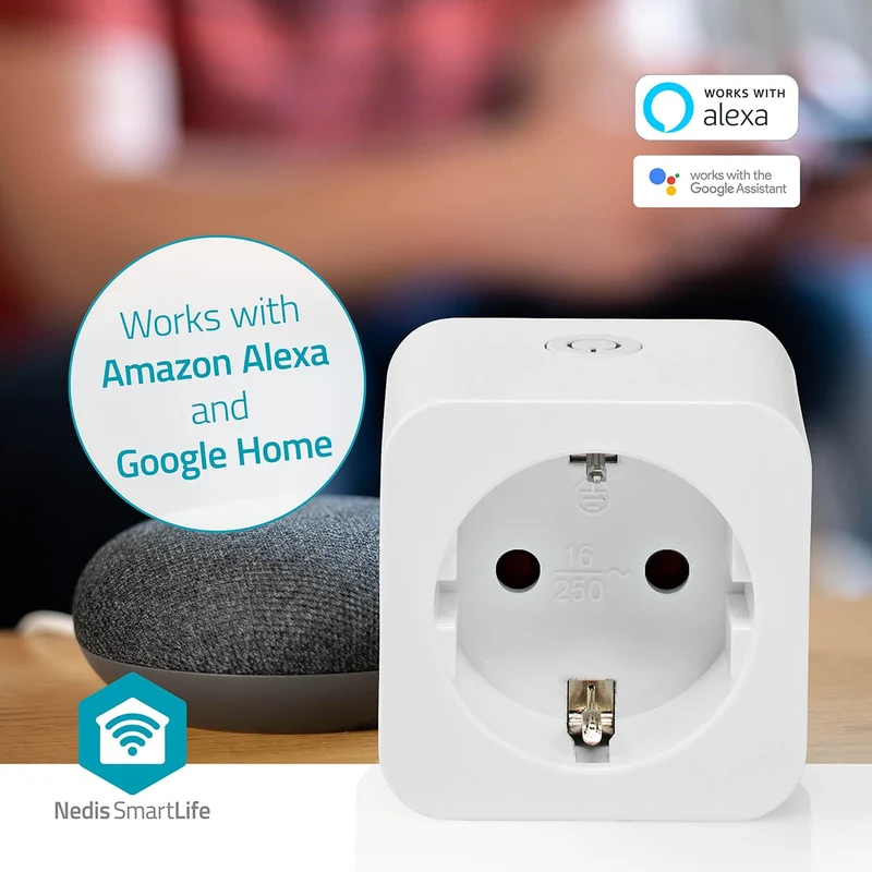 SmartLife Slimme Stekker Wi-Fi - IP21 - Energiemeter