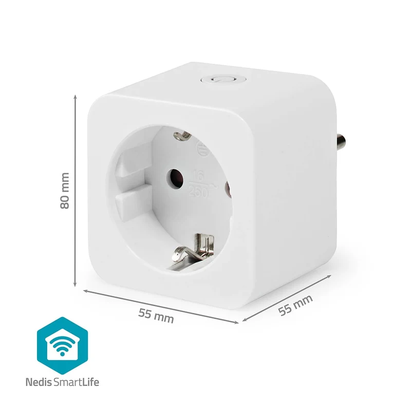 SmartLife Slimme Stekker Wi-Fi - IP21 - Energiemeter