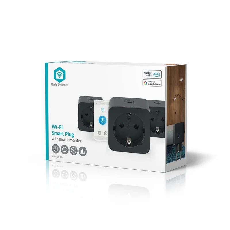 SmartLife Slimme Stekker Wi-Fi - IP21 - Energiemeter