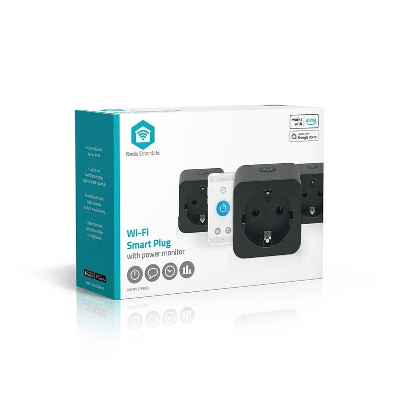 SmartLife Slimme Stekker Wi-Fi - IP21 - Energiemeter