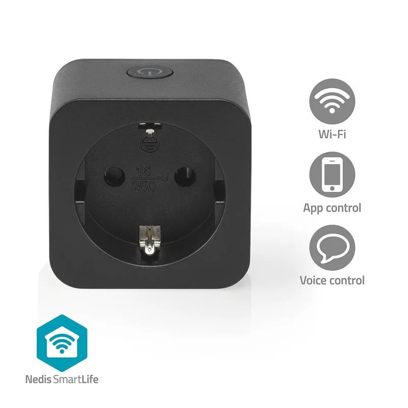 SmartLife Slimme Stekker Wi-Fi - IP21 - Energiemeter