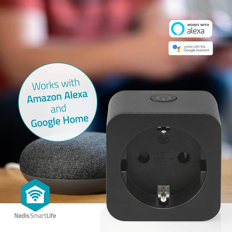 SmartLife Slimme Stekker Wi-Fi - IP21 - Energiemeter