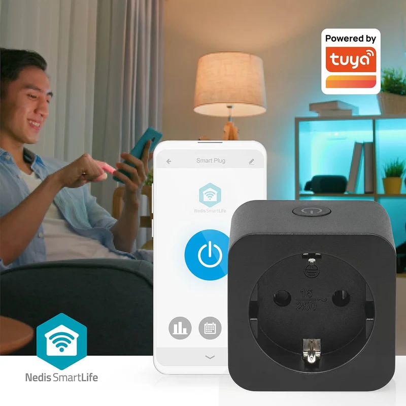 SmartLife Slimme Stekker Wi-Fi - IP21 - Energiemeter