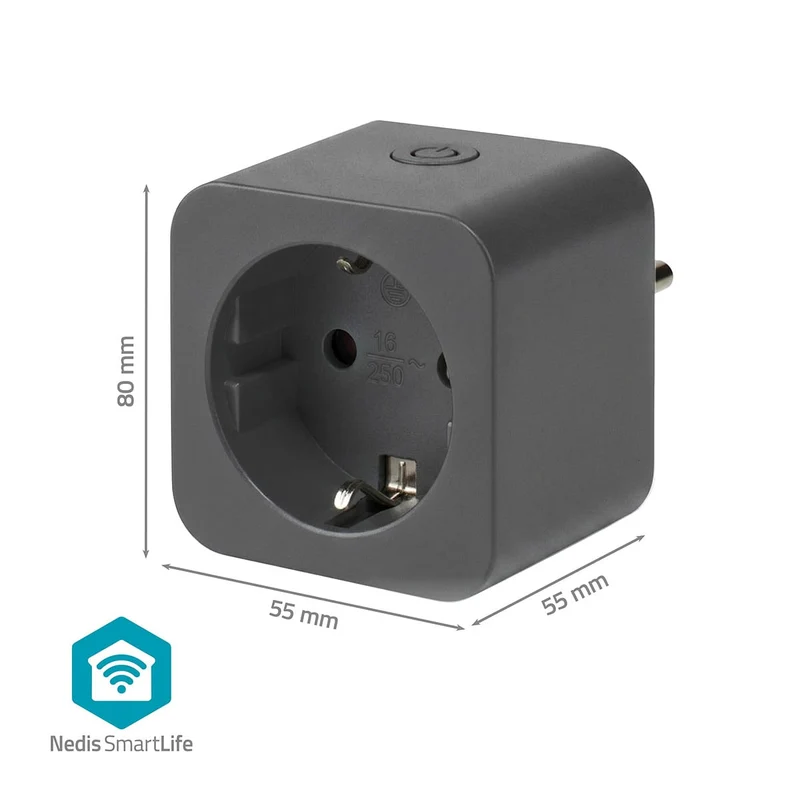SmartLife Slimme Stekker Wi-Fi - IP21 - Energiemeter