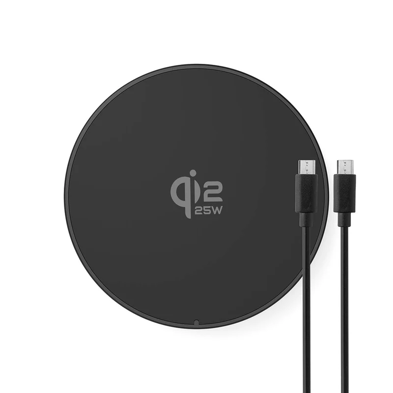 Draadloze Oplader 5 / 7.5 / 10 / 15 / 25W - LED-indicatie in gebruik - Inclusief kabel
