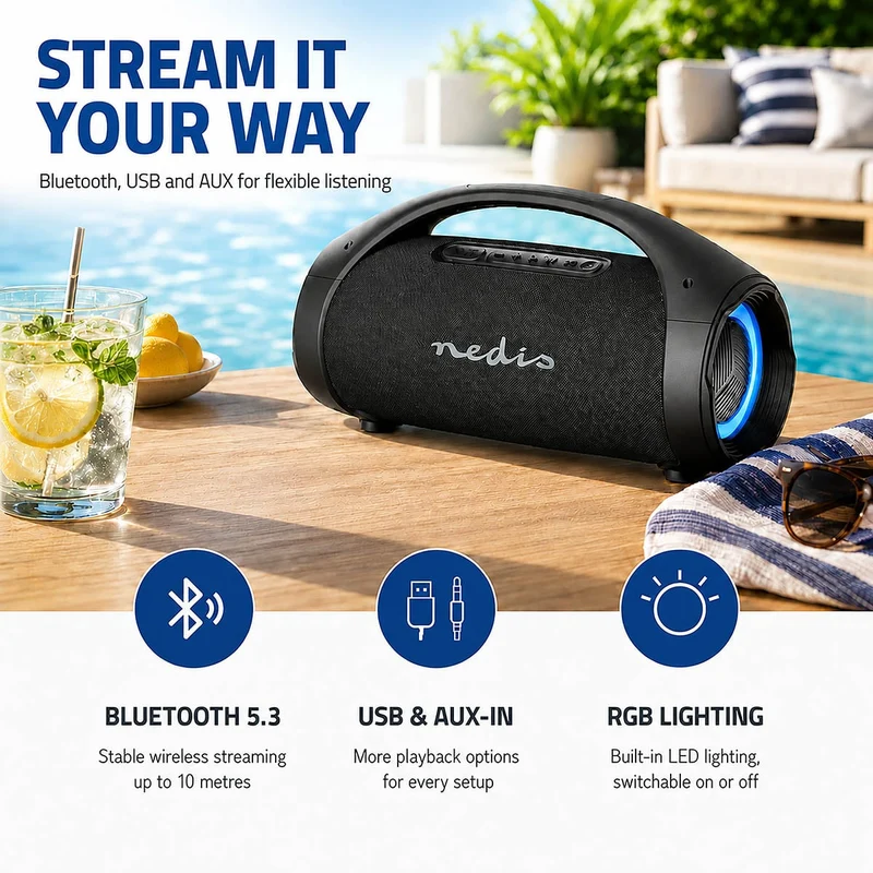 Bluetooth® Party Boombox 540 min - 2.2 - 150W