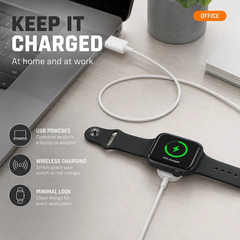 Draadloze oplader voor Smart watch Apple - 5W - USB-C™